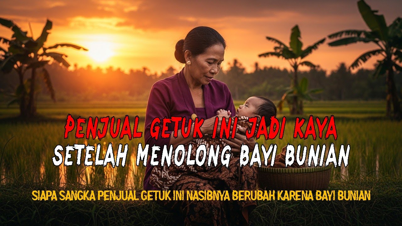 PENJUAL  GETUK INI JADI KAYA SETELAH MENOLONG BAYI BUNIAN