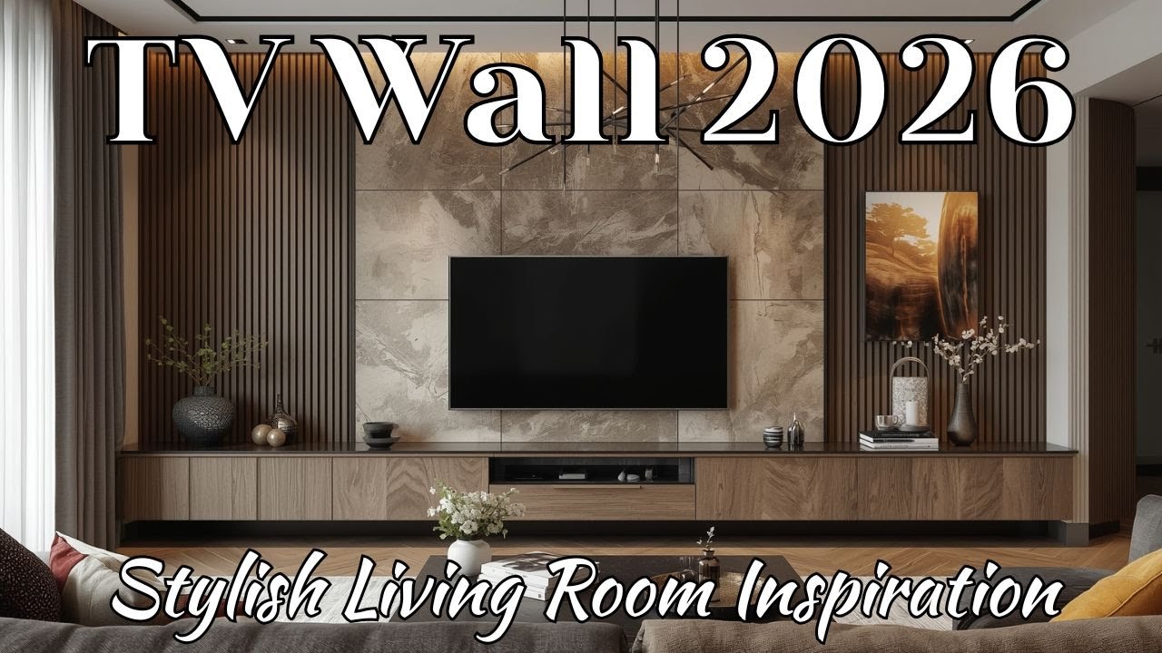 Modern TV Wall Design Ideas 2026 | Sleek & Stylish Living Room Inspiration