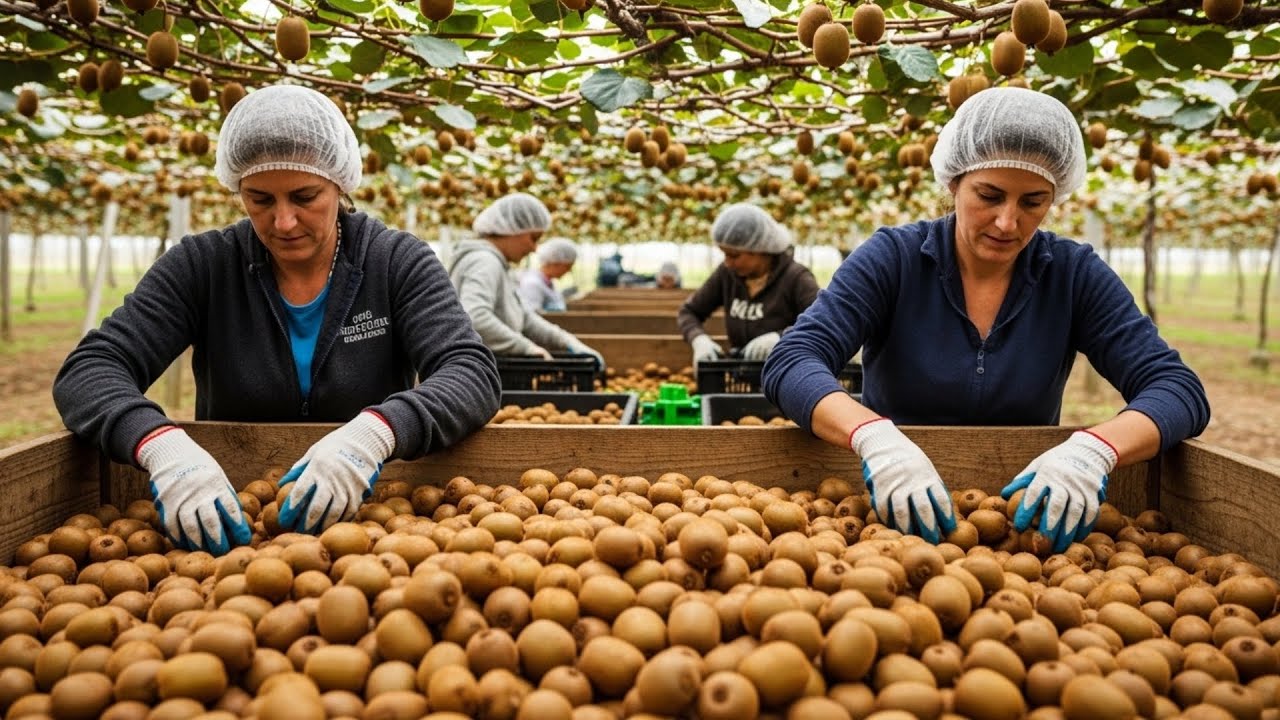 Inside Kiwi Farming: Harvesting and Kiwi Juice Production