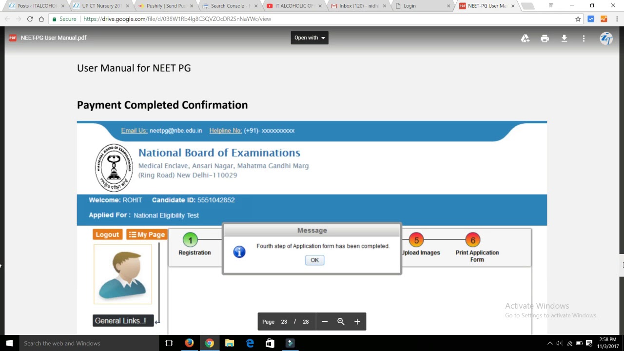 How to Fill NEET PG 2018 Registration Application Correction