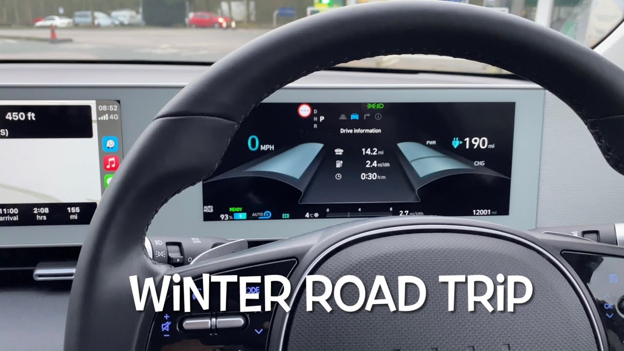 Ioniq 5 Winter road trip to Devon. Range anxiety? No issues at all.
