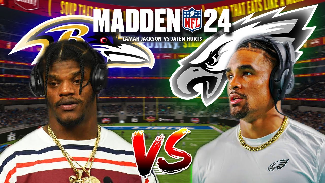 NFL QBS Play Madden 24 (Ламар Джексон против Джейлена Хёртса)