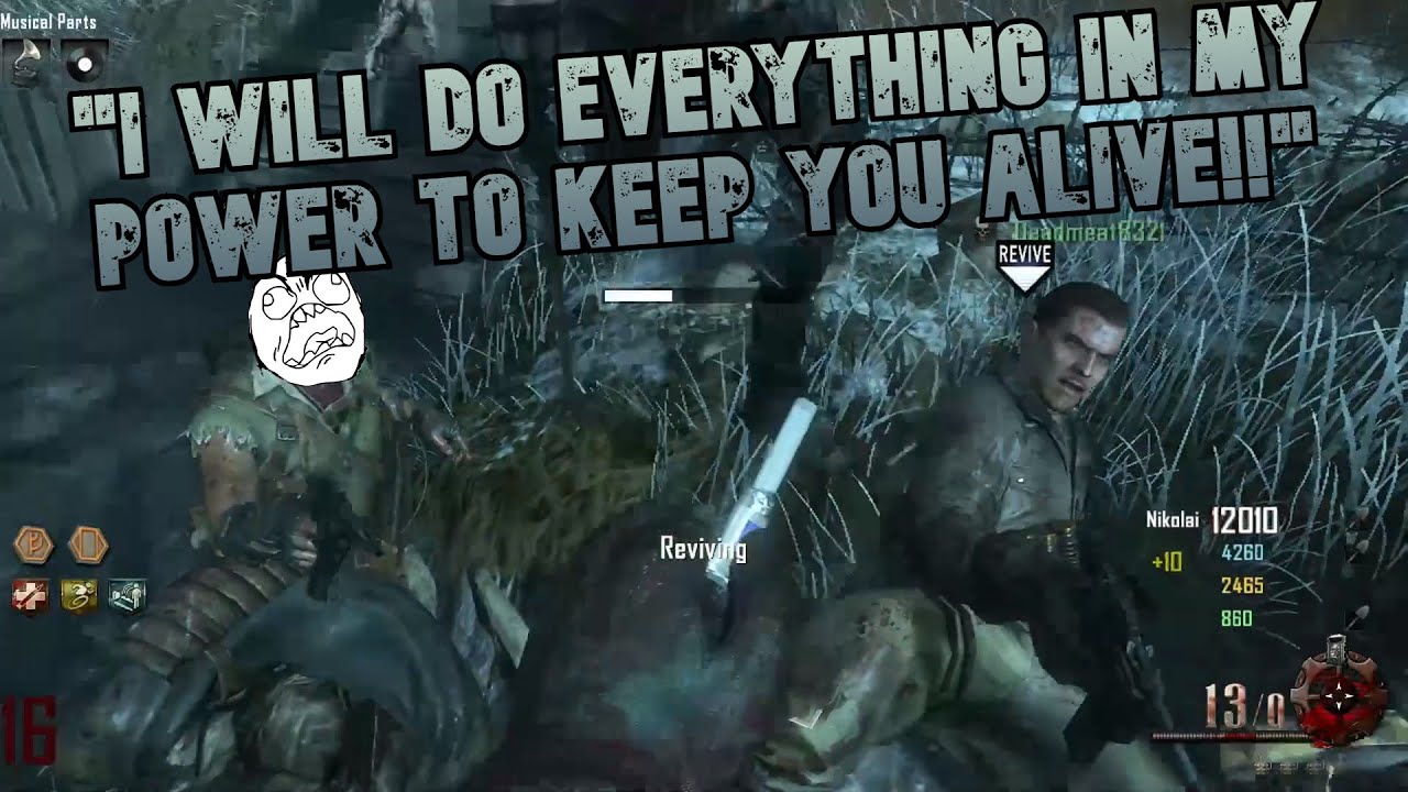 Trying My Best To Carry Three Randoms On Origins Cod Zombies With Randoms [72]