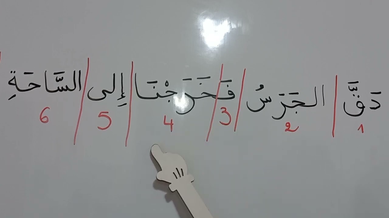 الدرس الثامن من الفترة التمهيدية للسنة الأولى:في الساحة