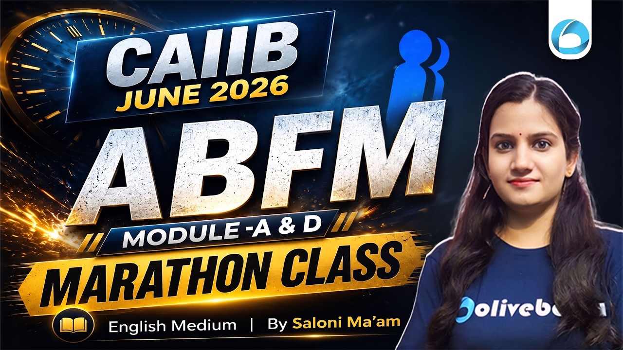 CAIIB czerwiec 2026 | ABFM Moduł A i D Maraton | CAIIB ABFM angielski Oliveboard