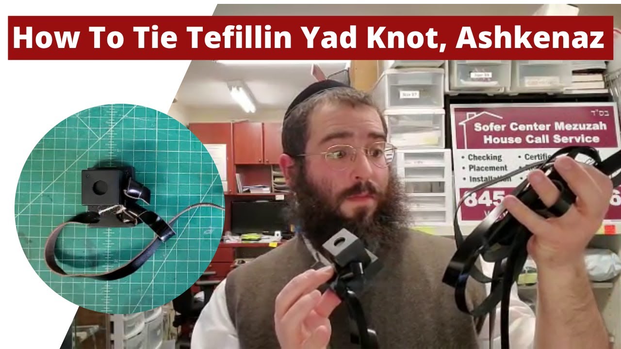 Ashkenaz; How to tie Tefillin Shel Yad Kesher / Hand knot for Righty and Lefty