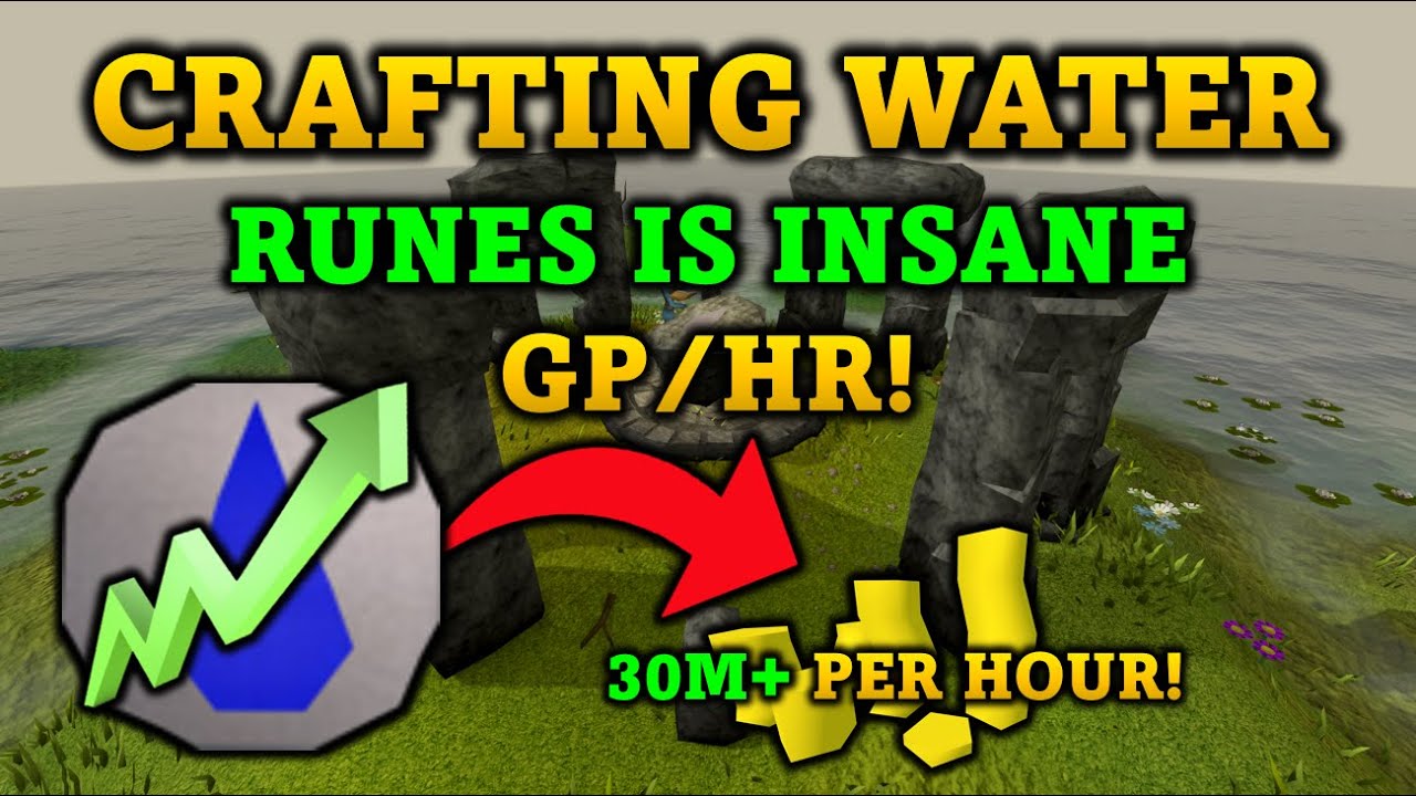 Crafting Water Runes is Over 30M GP Per Hour! - Insane Money Making Method [RuneScape 3]