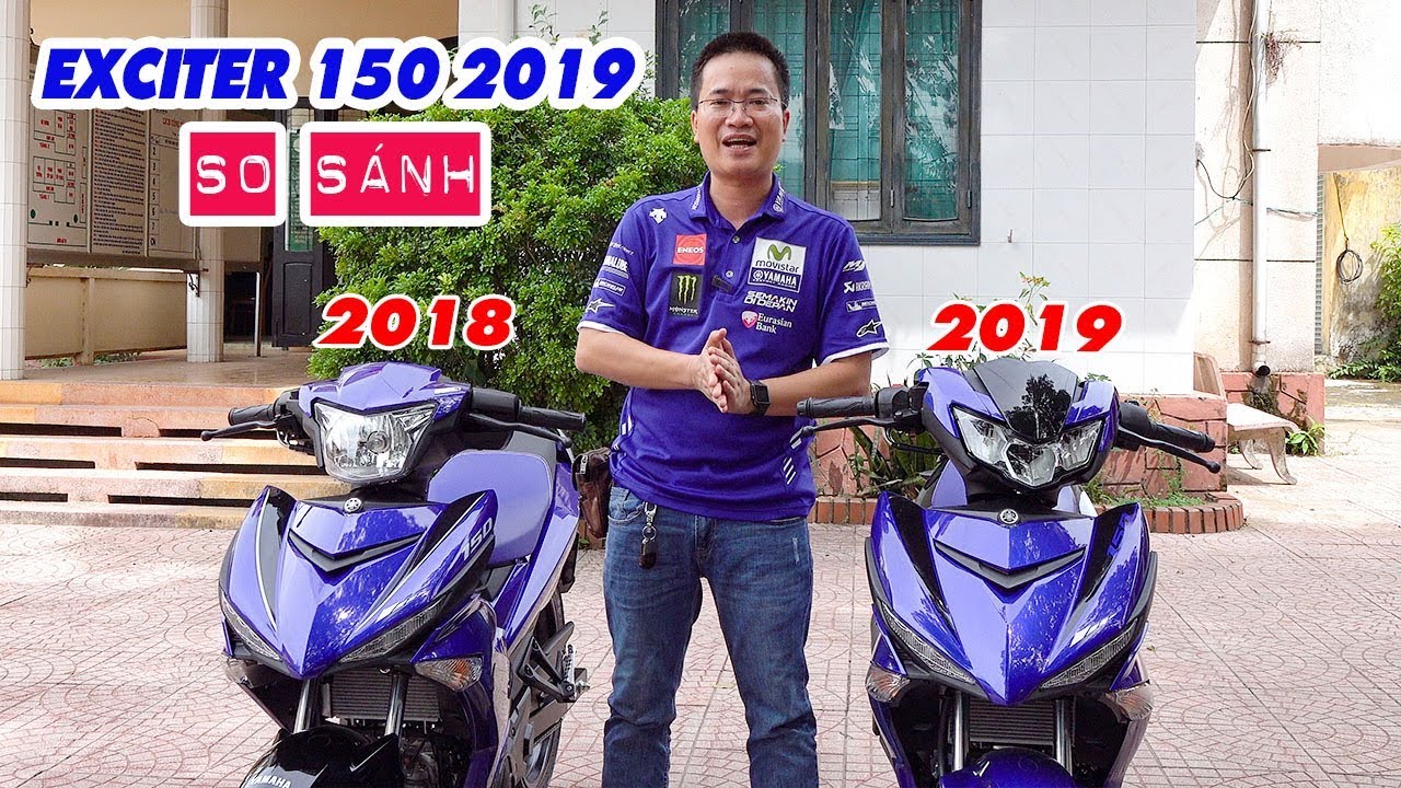 Exciter 150 2019 GP vs Exciter 150 2018 GP ▶ So sánh chi tiết