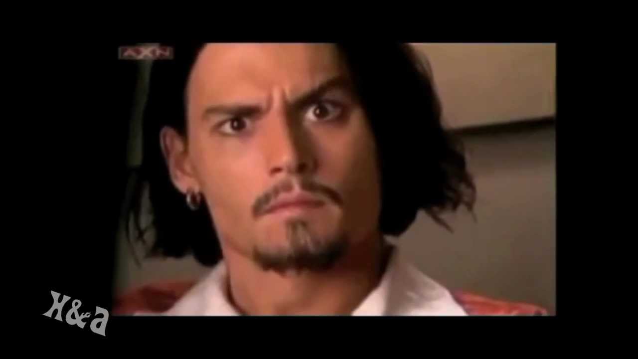 Johnny Depp laughing and goofy moments