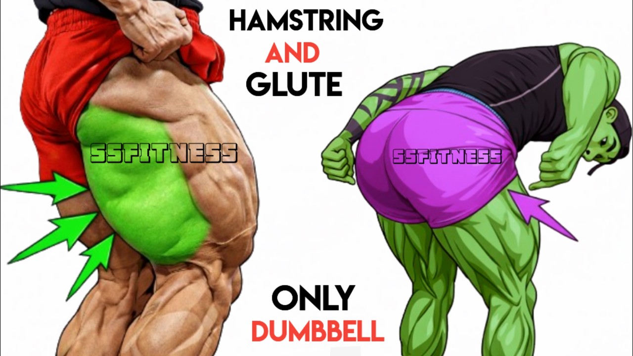 8 Best Exercises To Hamstring And Glute With Dumbbells