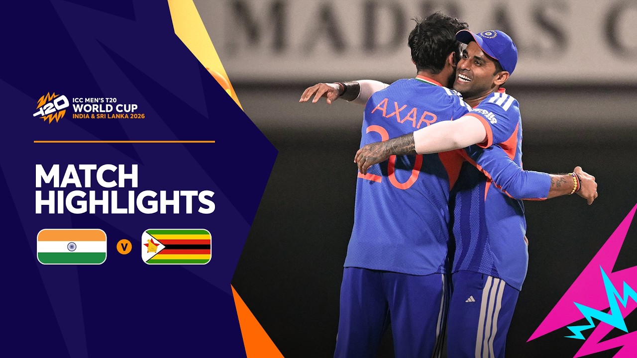 India v Zimbabwe | Match Highlights | Men's T20 World Cup 2026