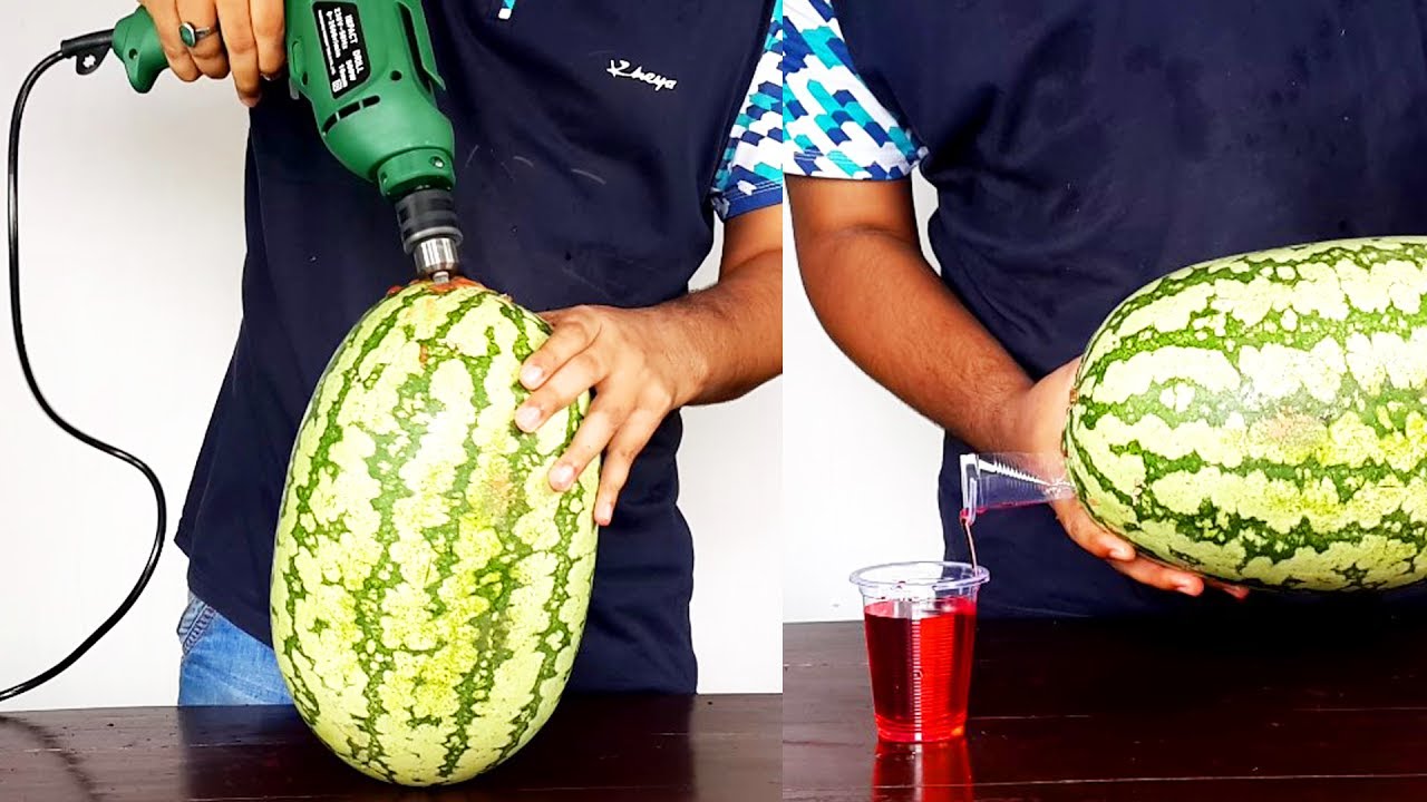 Watermelon smoothie hack in 2 minutes - Watermelon Life Hacks