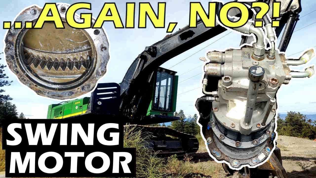 Замена протечки в гидромоторе поворота экскаватора стала проще | JOHN DEERE 2054D