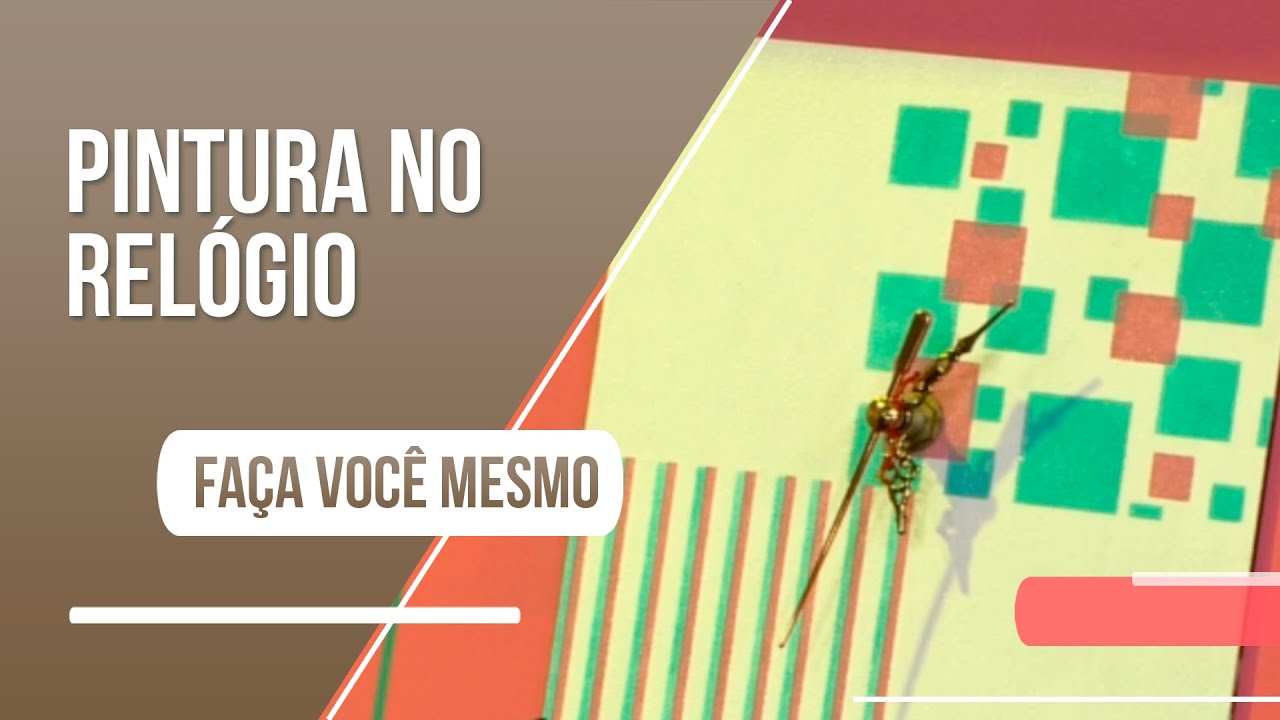 Veja como criar um lindo relógio em MDF com pintura no stencil