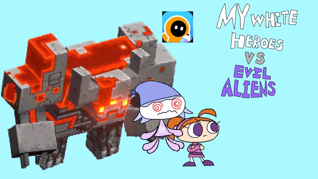 My white heroes vs evil aliens: Purple graveyard (56-60) levels