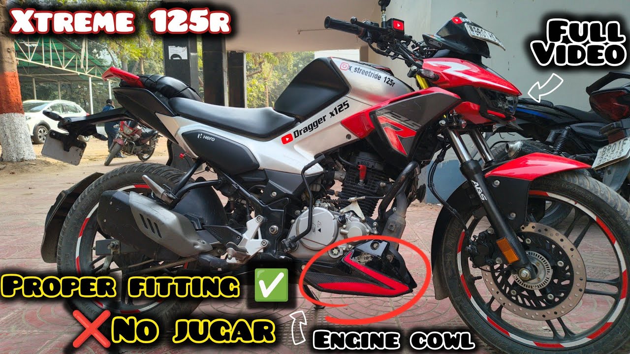 Hero Xtreme 125r engine cowl installation🔥 proper fitting✅ no jugar❌ full detail video! 