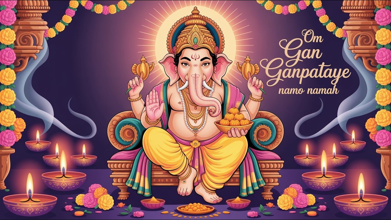 #Ganesh Mantra 108 Times - Om Gan Ganpataye Namo Namah | गणेश मंत्र - ओम गण गणपते नमो नमः