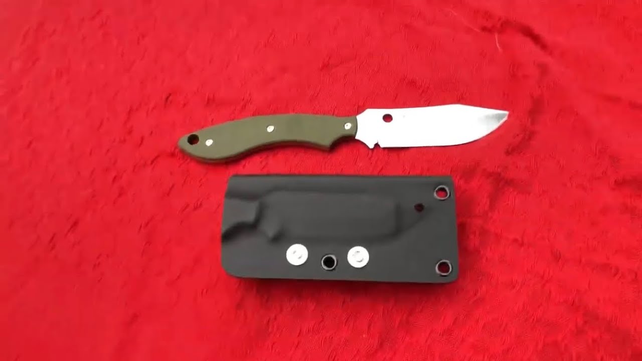 Spyderco Stok Bowie Knife by Sjoerd Stok - My First Spyderco blade - Awesome EDC knife