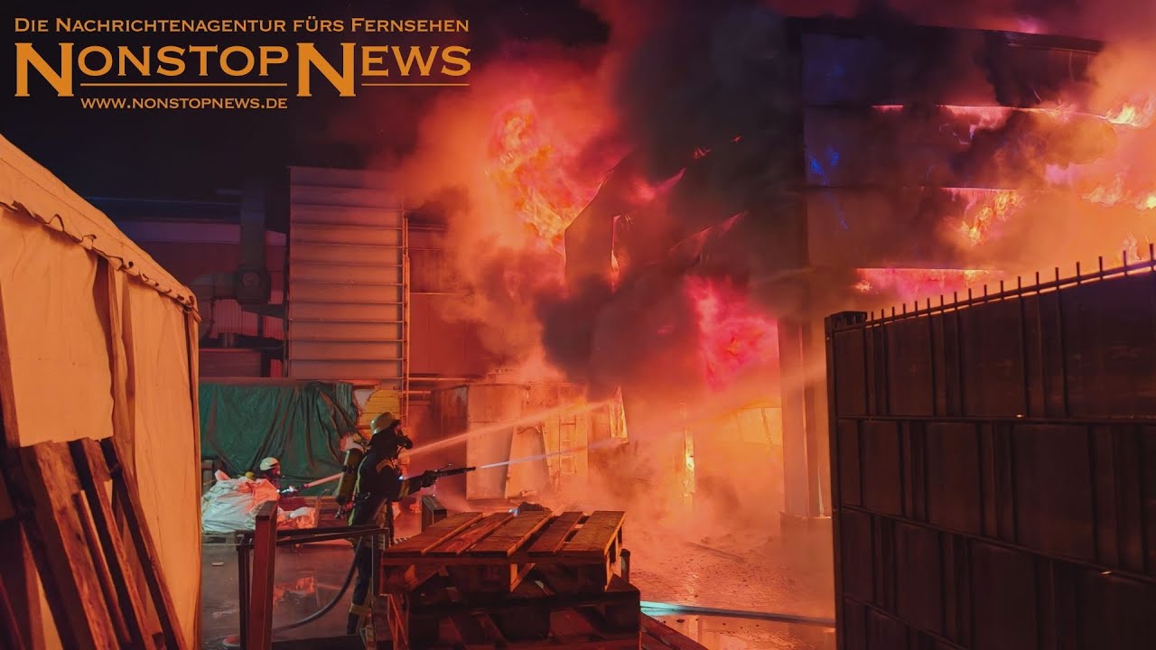 Millionenschaden nach Großbrand in Westoverledingen - Großeinsatz für Feuerwehr und THW am 3. Advent