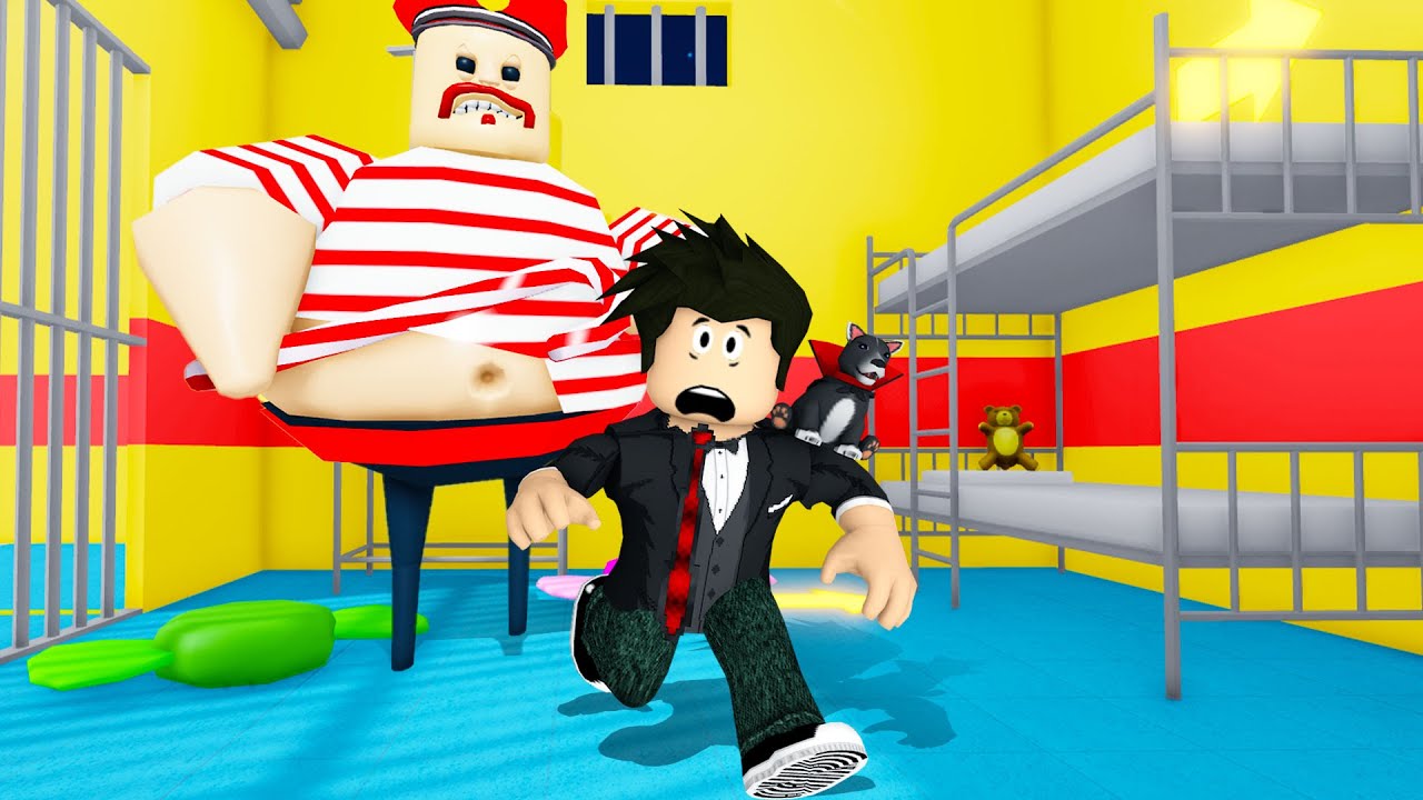 ESCAPE DO POLICIAL DE DOCE | Roblox - Candy Barry's Prison