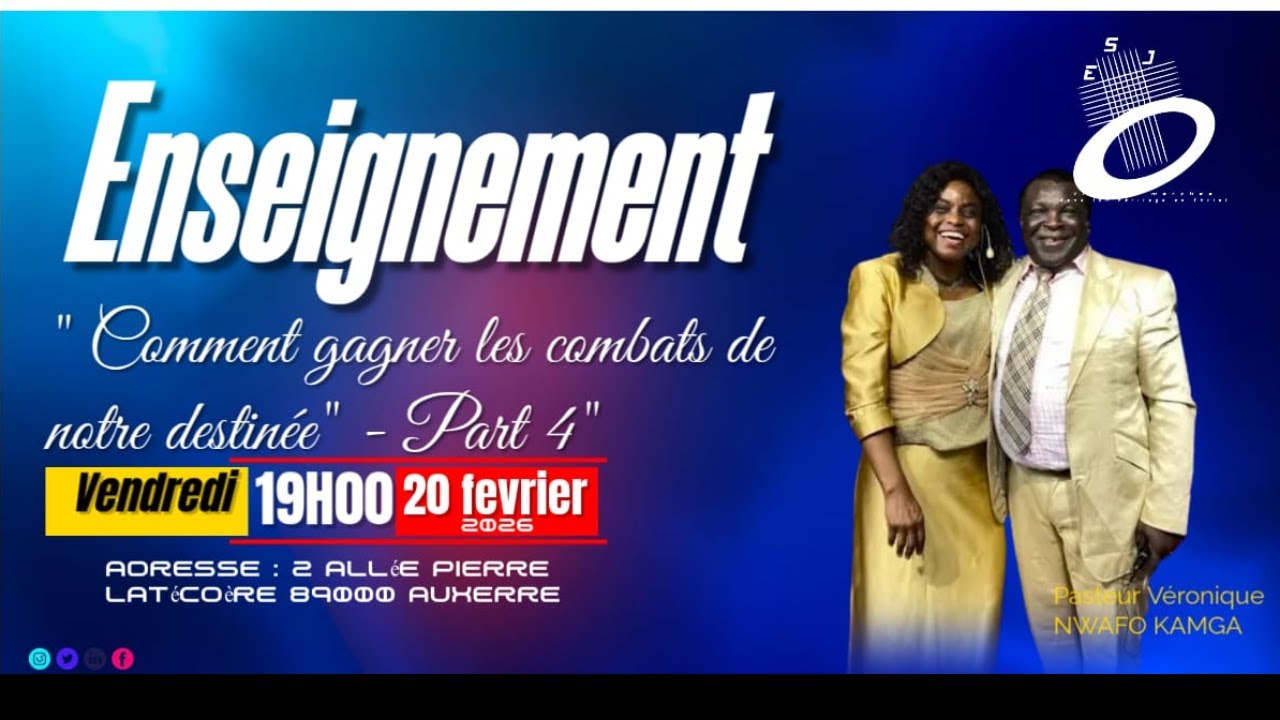 Enseignement : Comment gagner les combats de notre destinée 4 avec Pasteur Véronique Nwafo Kamga