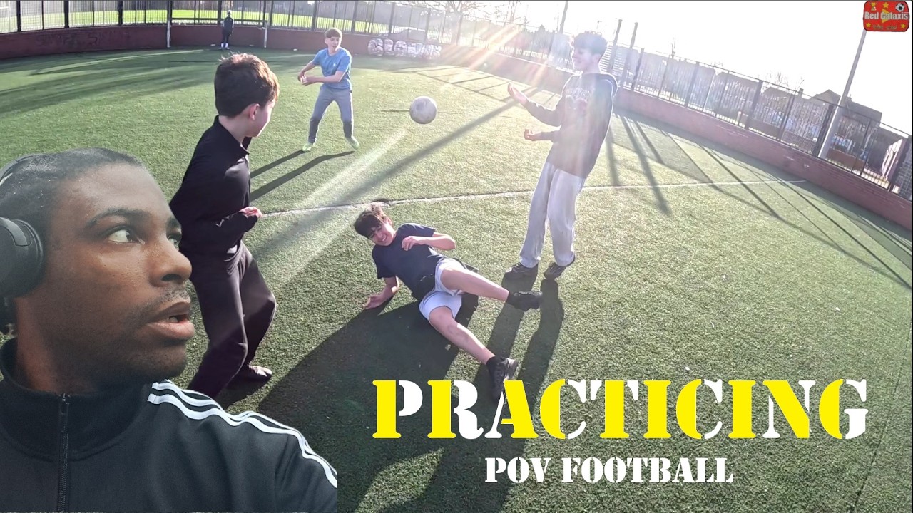 Playing Football Practicing Awareness