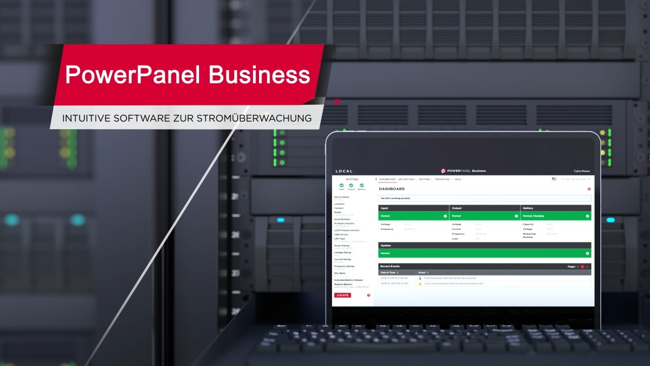 CyberPower PowerPanel Business Übersicht