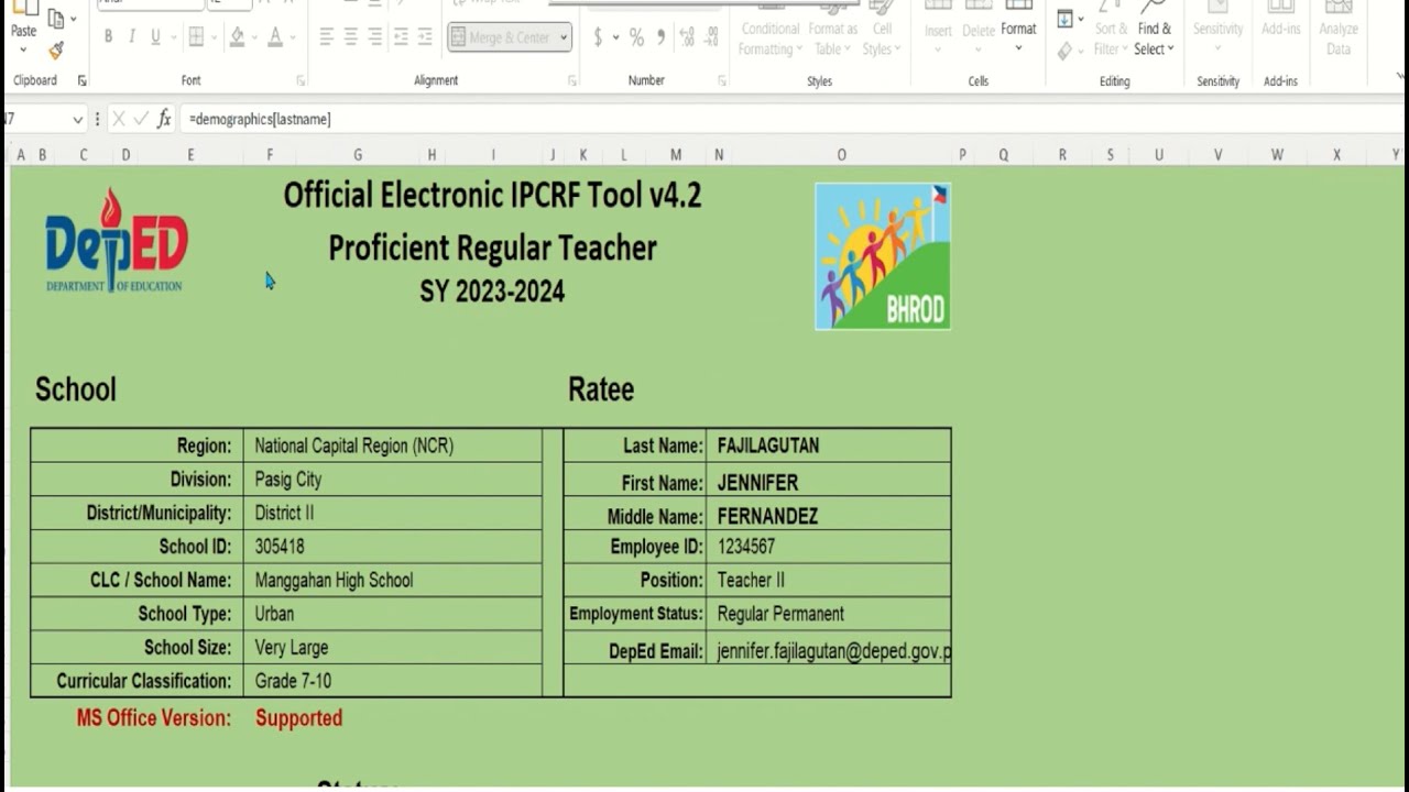 eIPCRF for SY 2023-2024