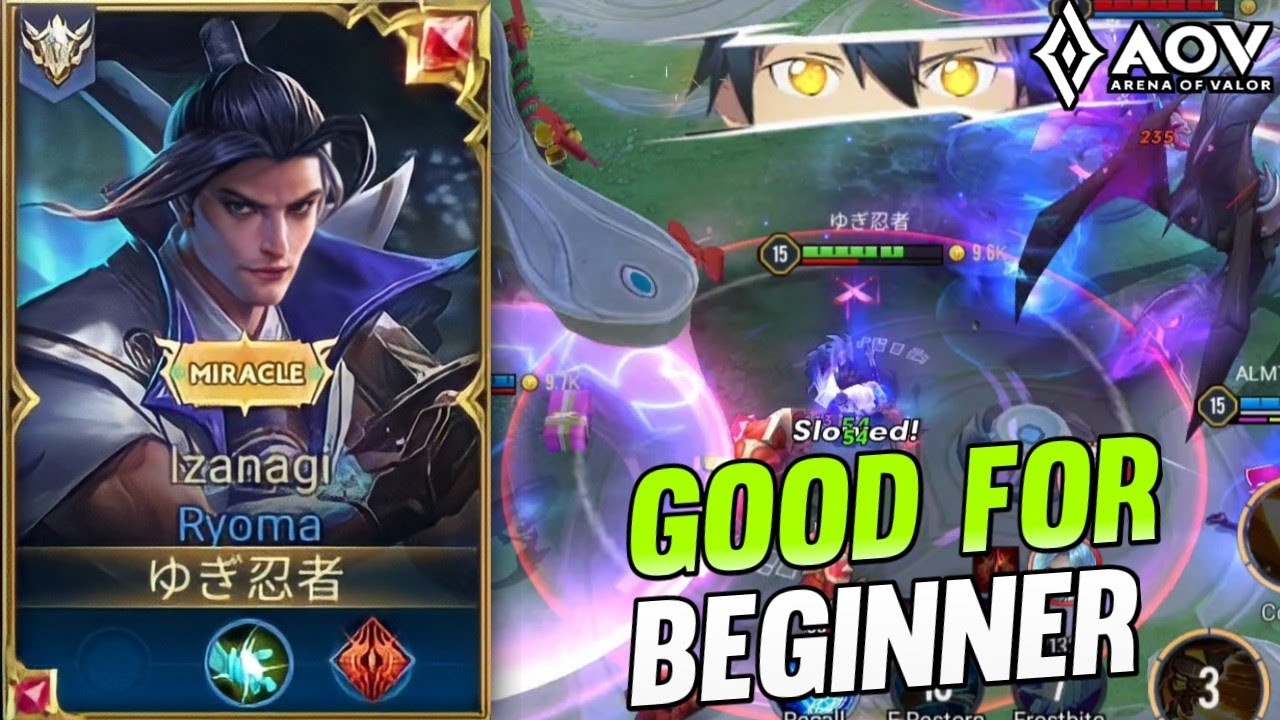 AOV : RYOMA GAMEPLAY | GOOD FOR BEGINNERS - ARENA OF VALOR