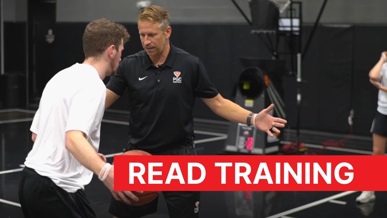PGC Basketball Drill Series - Read Training on The Gun basketball shooting machine