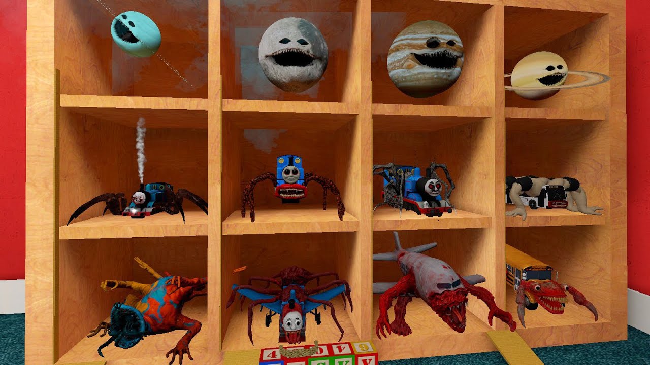 EVERYTHING TURNED INTO MONSTERS: INFECTED SKY, MUSCLE BUS EATER, URANUS WAKE UP, BUS EATER IN GMOD