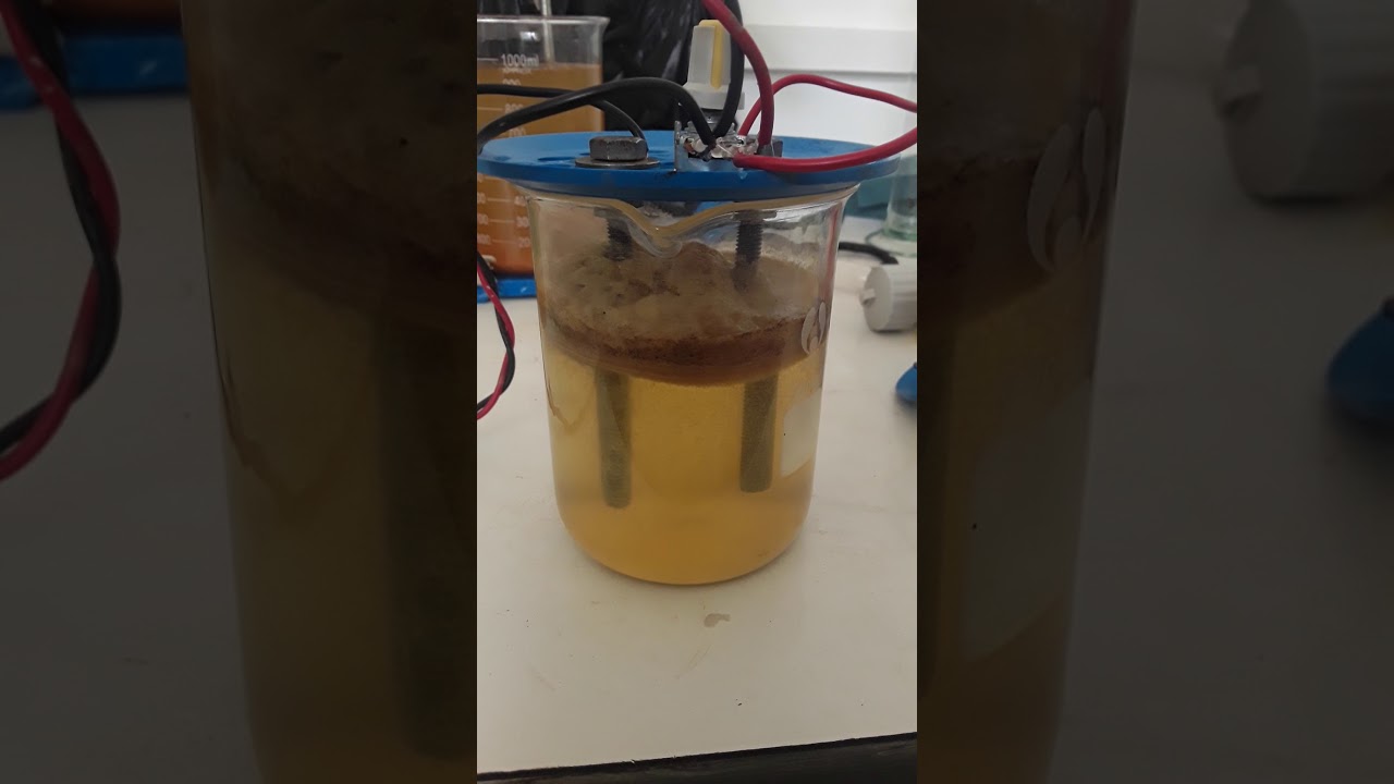 Electrocoagulation test for waste water treatment