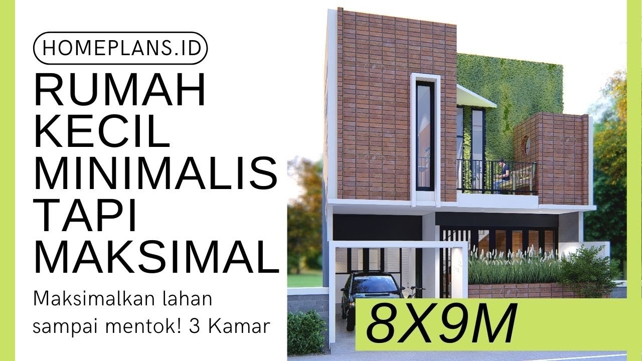 GUARANTEED MAXIMUM HOUSE DESIGN Even on a Small Land Area 8x9m [code 138]