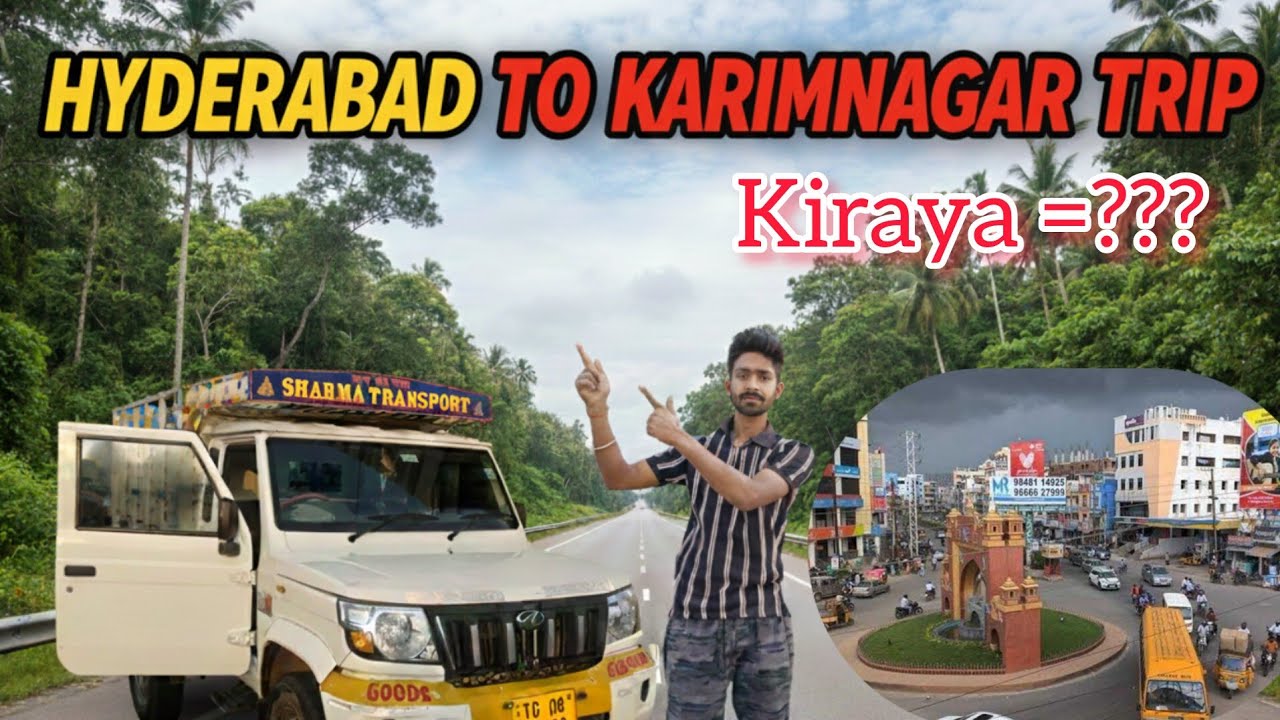 Hyderabad to karimnagar long trip / @harsitvloger #boleropickup #truckesvlogs #goodscarrier #driver 