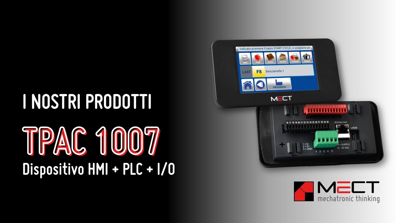 TPAC1007 - Pannello PLC con HMI Monitor Touch-Screen 4,3