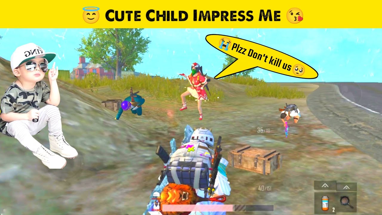 PUBG Lite Cute Child Impress Me | PUBG Mobile Lite Solo vs Squad Gameplay | BGMI Lite LION x GAMING