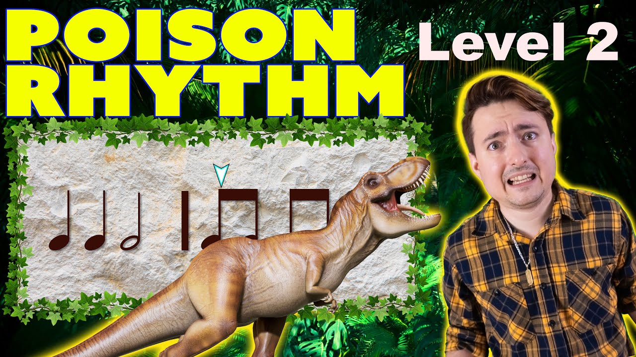 Dinosaur Poison Rhythm Level 2 | half-note