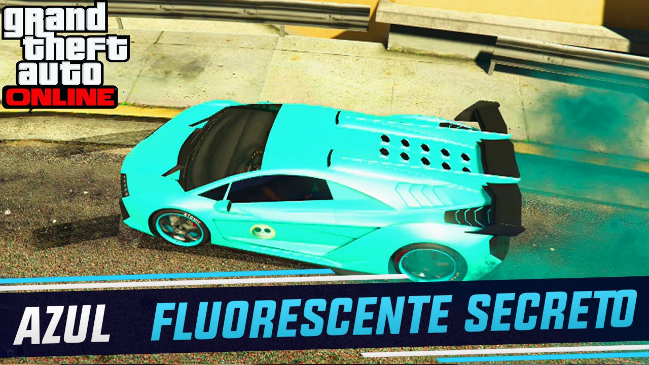 GTA V ONLINE - CORES MODDED #37 - AZUL FLUERESCENTE VIBRANTE - COR SECRETA