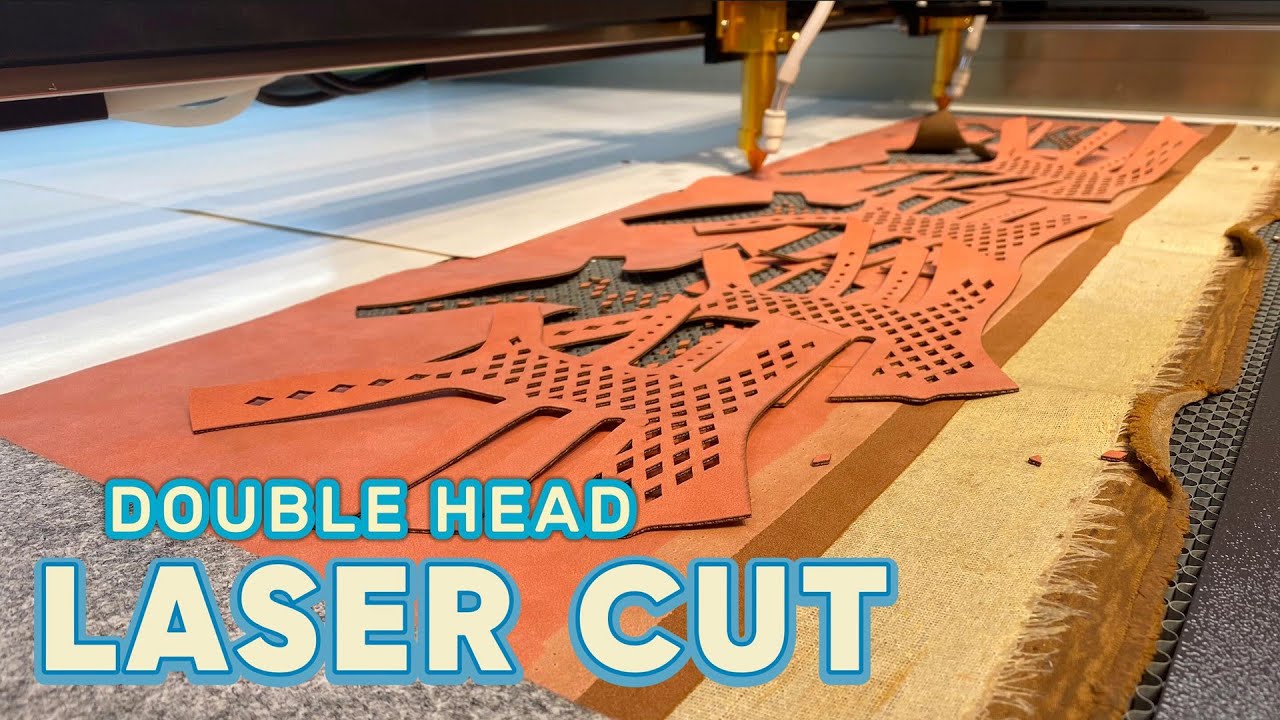 Double Head Laser Cutting Machine for Leather - RedShift Laser 1390 Model (150W)