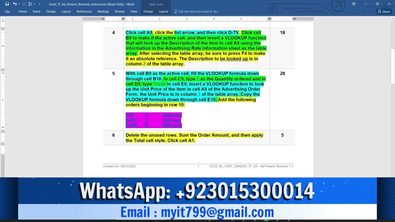 Excel 7F Ad Flowers Revenue | Excel 7F Ad Flowers Revenue | Excel 7F Ad Flowers Revenue