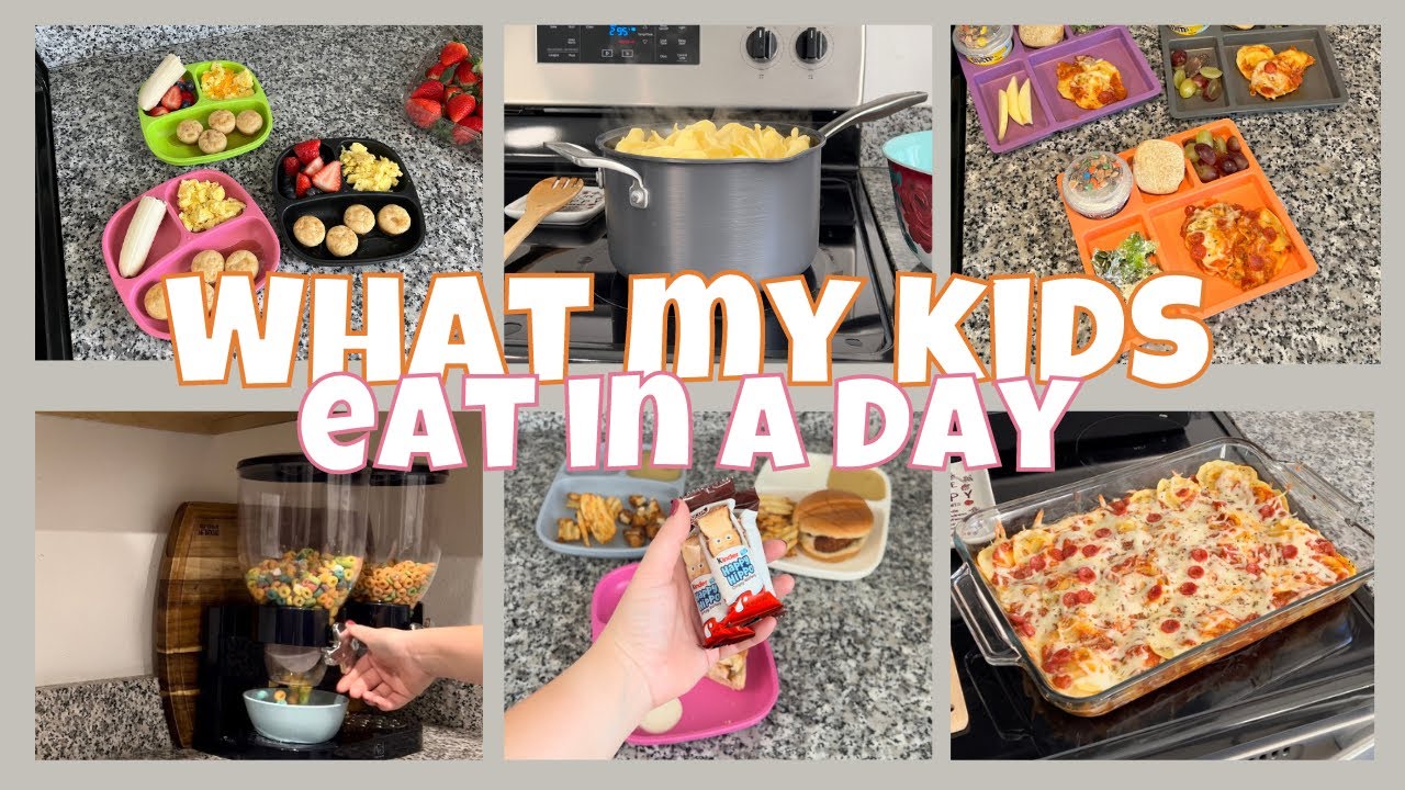 WHAT MY 3 KIDS EAT IN A DAY // MEAL IDEAS FOR PICKY KIDS // EASY RECIPES // BREAKFAST, LUNCH &DINNER