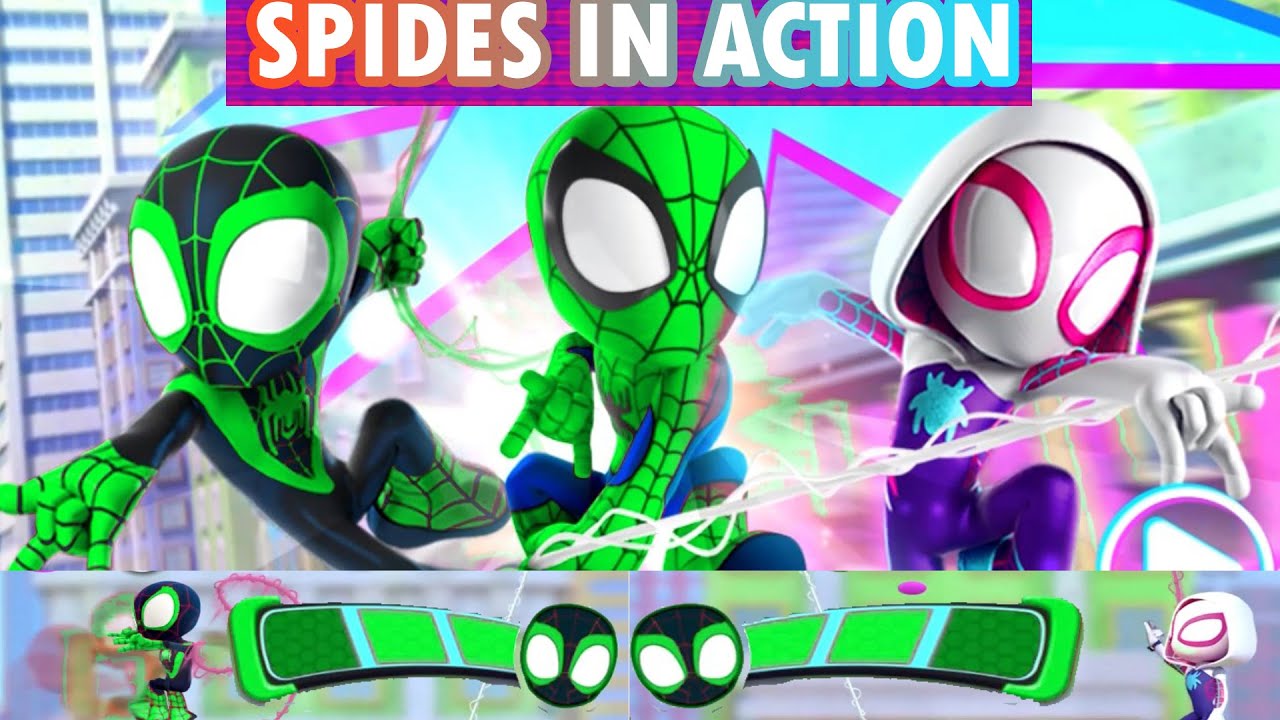 Spides Adventure | Marvel's Spidey and His Amazing Friends in Green Avatar | Spides in Action