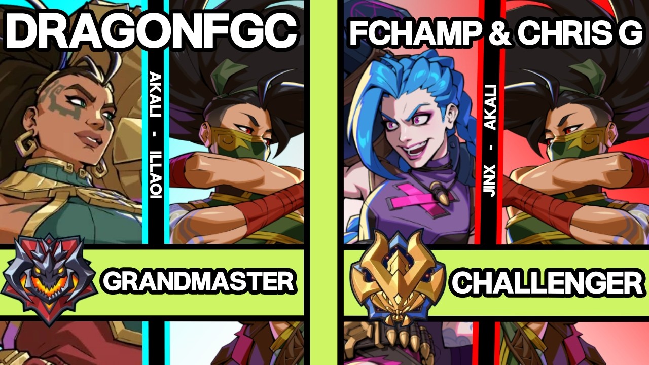 NEW PATCH 2XKO ▰ FILIPINO CHAMP & CHRIS G (Jinx-Akali) vs DRAGONFGC (Akali-Illaoi) ▰ 2XKO Pro Replay