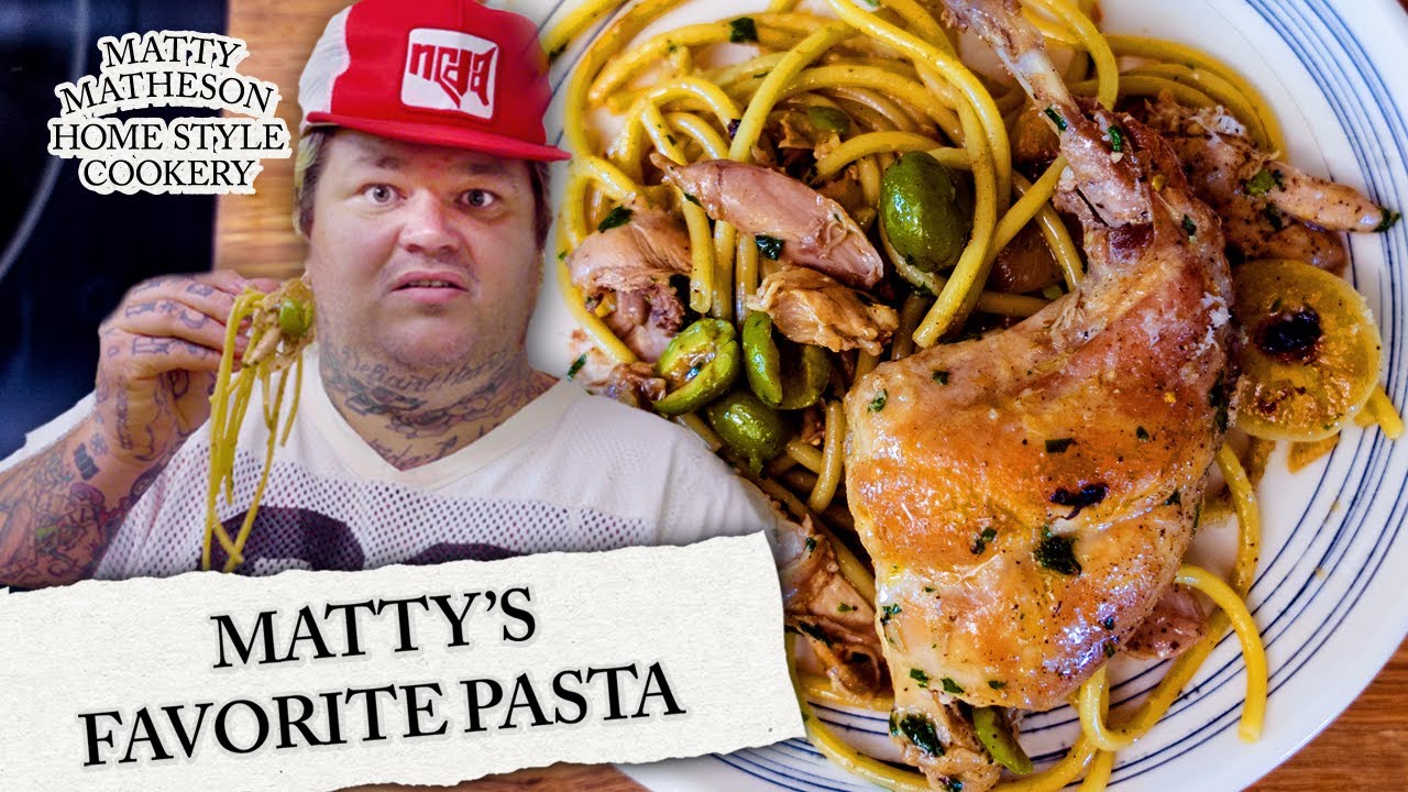 Pasta with Rabbit and Olives | Home Style Cookery with Matty Matheson Ep. 4