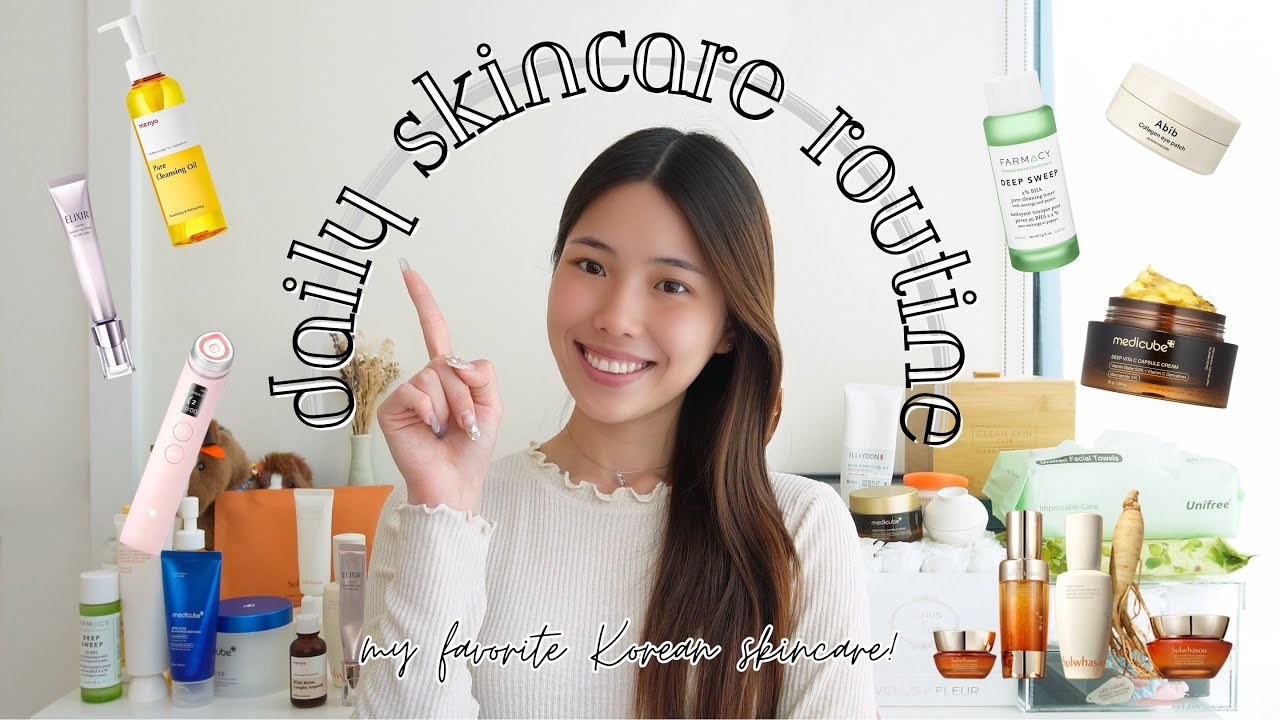 MY DAILY SKINCARE ROUTINE ✨ | Korean K-beauty, clearing blackheads, achieving glass skin!