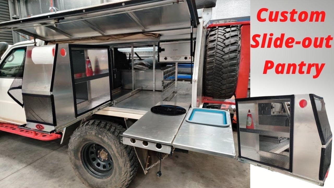 CUSTOM Slide-Out Pantry for my Aluminium Canopy