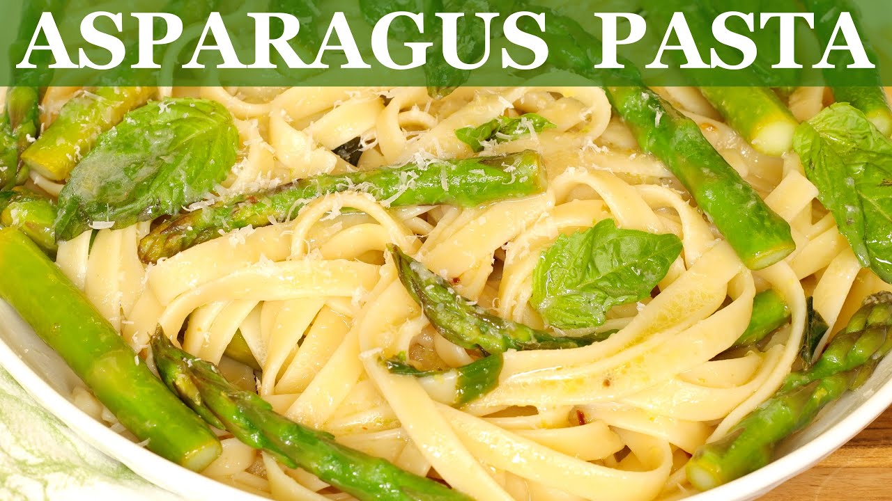 Asparagus Pasta with Garlic and Lemon I AnitaCooks.com