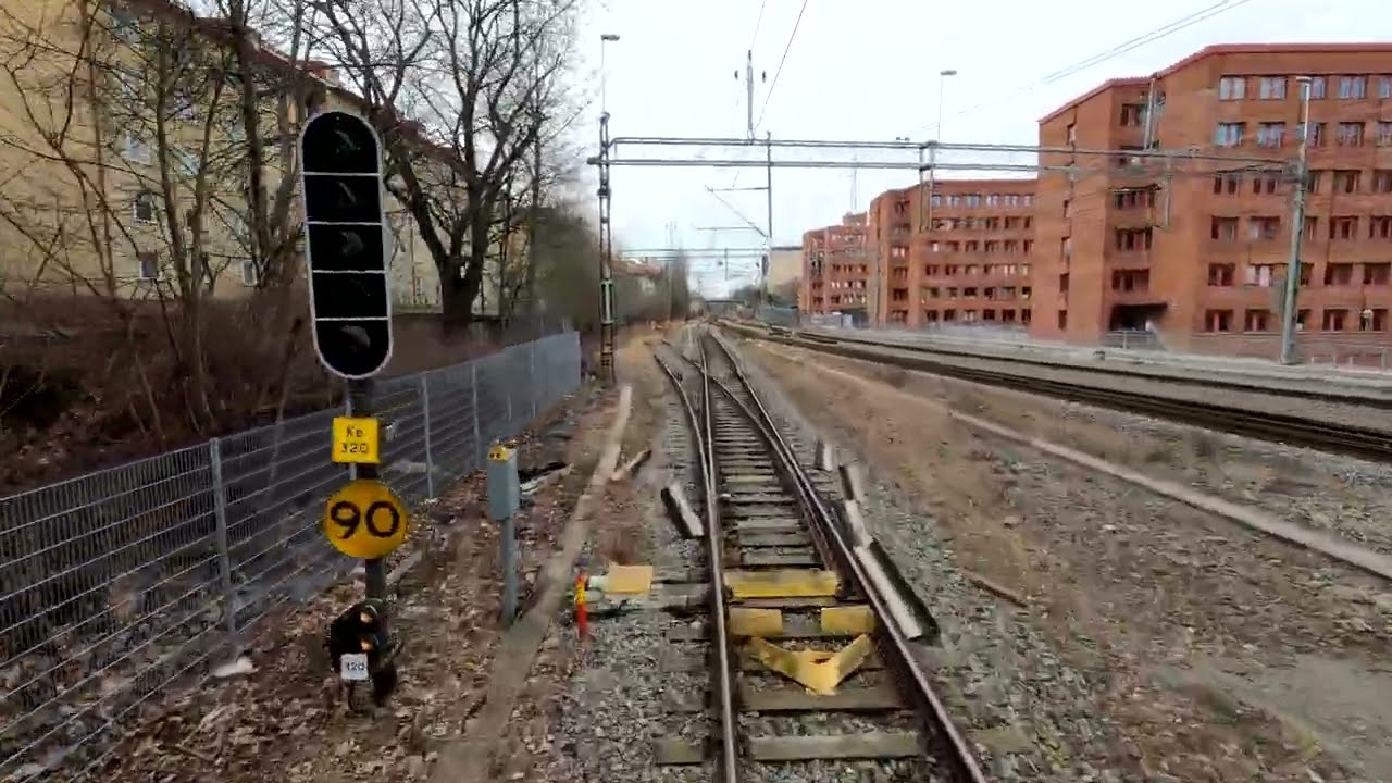 Värtan-Arboga från förarplats / Cabinerit / Führerstandsmitfahrt