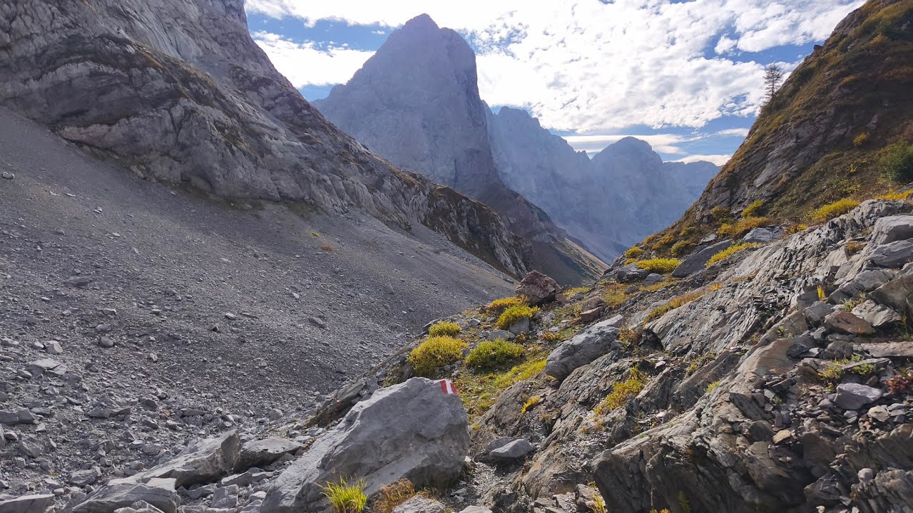 Karnischer Höhenweg: Hochweisteinhaus - Wolayerseehütte - Wolayer pass - Valentintörl