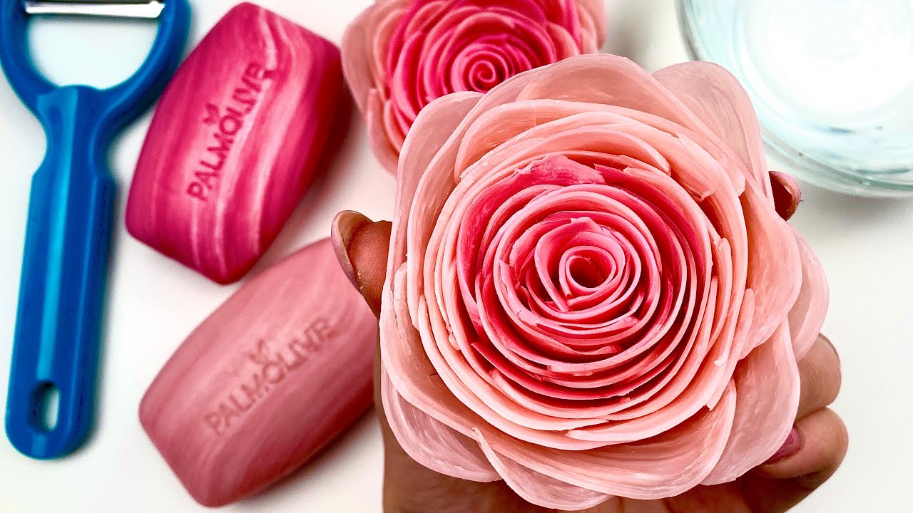 Как сделать мыльные розы своими руками для АСМР видео. How to make soap roses for ASMR video 🌹